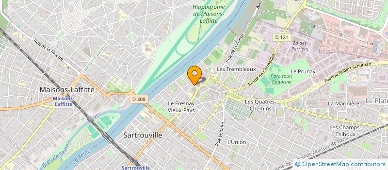localisation de l'entreprise EHPAD LES OISEAUX à SARTROUVILLE