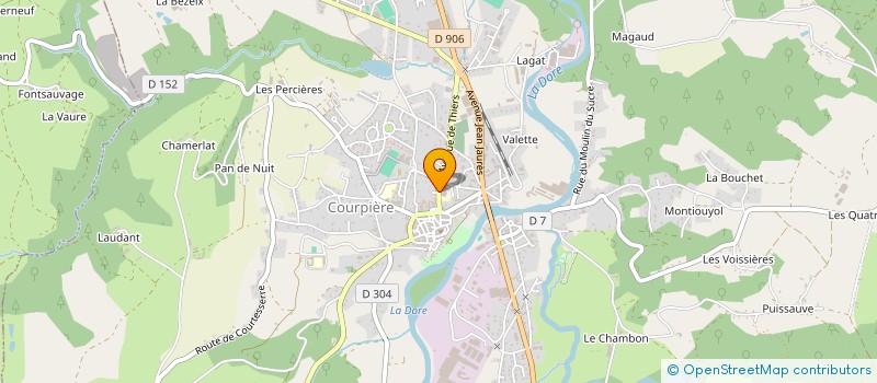 localisation de l'entreprise EHPAD LES PAPILLONS D'OR à COURPIERE