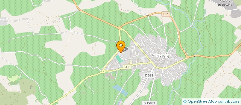 localisation de l'entreprise EHPAD LES ROMARINS à VILLEVEYRAC