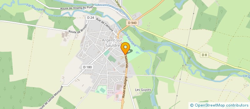 localisation de l'entreprise EHPAD LES ROSES D'ARGENT  ARGENT-SUR-SAULDRE