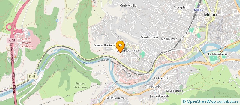 localisation de l'entreprise EHPAD LES TERRASSES DES CAUSSES à MILLAU