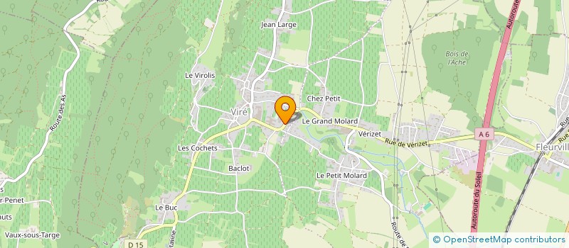 localisation de l'entreprise EHPAD LES VIGNES DOREES à VIRE