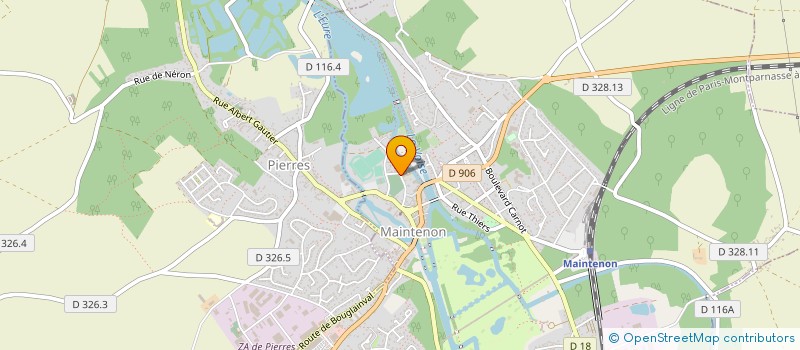 localisation de l'entreprise EHPAD MADELEINE QUEMIN à MAINTENON