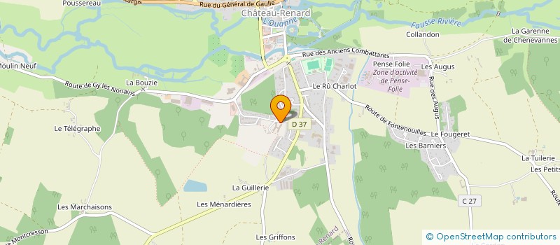 localisation de l'entreprise EHPAD MAISON DE RETRAITE  CHATEAU-RENARD