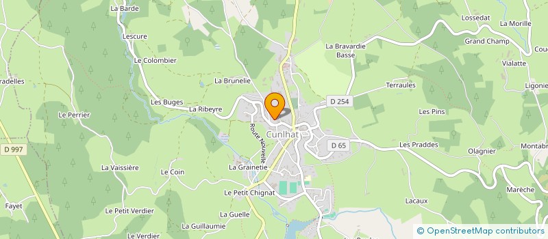 localisation de l'entreprise EHPAD MILLE SOURIRES à CUNLHAT