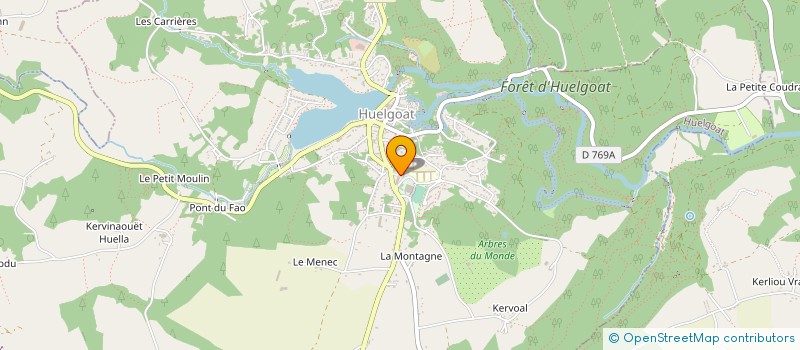 localisation de l'entreprise EHPAD MONT LE ROUX à HUELGOAT