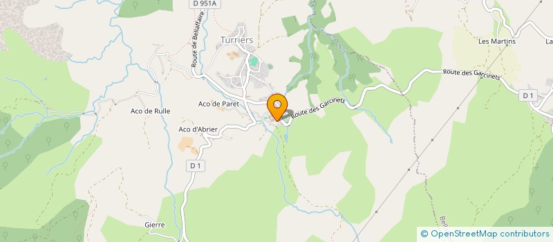 localisation de l'entreprise EHPAD PAUL HONNORAT  TURRIERS