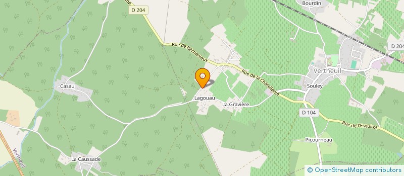 localisation de l'entreprise EHPAD PAUL LAVERNY à VERTHEUIL
