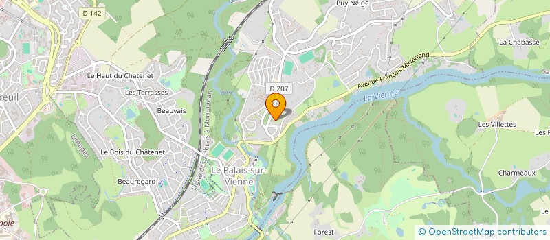 localisation de l'entreprise EHPAD PUY MARTIN à LE PALAIS-SUR-VIENNE