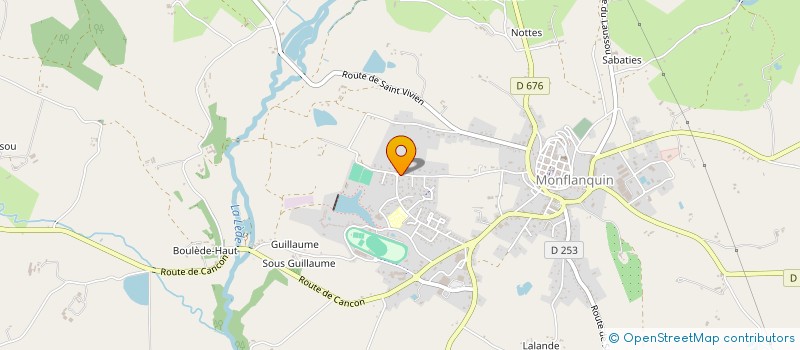 localisation de l'entreprise EHPAD RENE ANDRIEU à MONFLANQUIN
