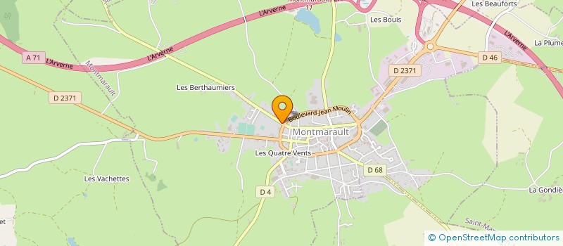 localisation de l'entreprise EHPAD RESIDENCE EMERAUDE à MONTMARAULT