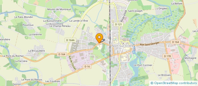 localisation de l'entreprise EHPAD RESIDENCE LE BOIS FLEURI à NORT-SUR-ERDRE