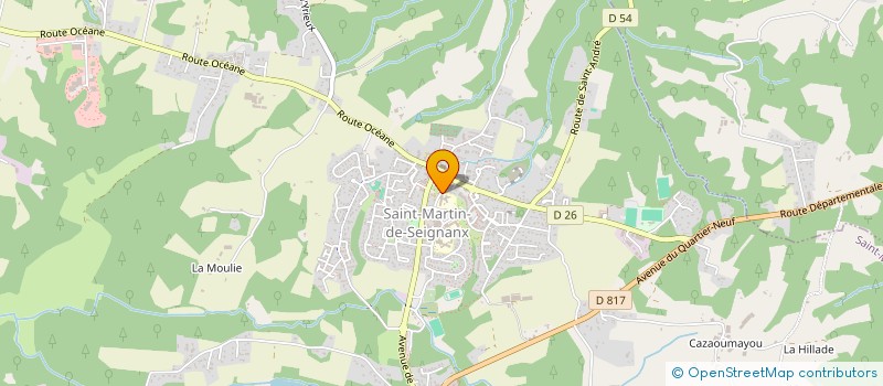 localisation de l'entreprise EHPAD RESIDENCE LEON LAFOURCADE  SAINT-MARTIN-DE-SEIGNANX