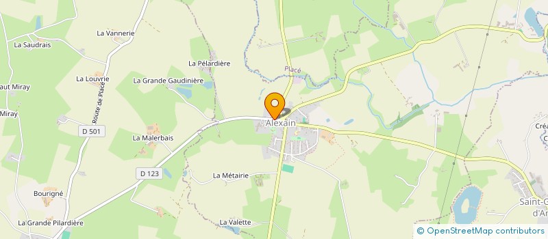 localisation de l'entreprise EHPAD RESIDENCE MARIN BOUILLE  ALEXAIN