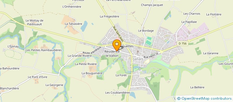 localisation de l'entreprise EHPAD RESIDENCES DE L'EVRE à BEAUPREAU-EN-MAUGES