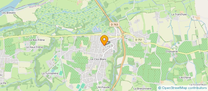 localisation de l'entreprise EHPAD RESIDENCES LES CHENES DU BELLAY à OREE-D'ANJOU