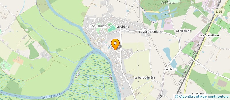 localisation de l'entreprise EHPAD RESIDENCES LES HAUTS DE MAINE à ECOUFLANT