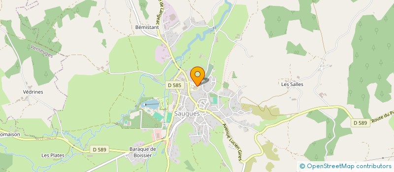 localisation de l'entreprise EHPAD SAINT-JACQUES  SAUGUES