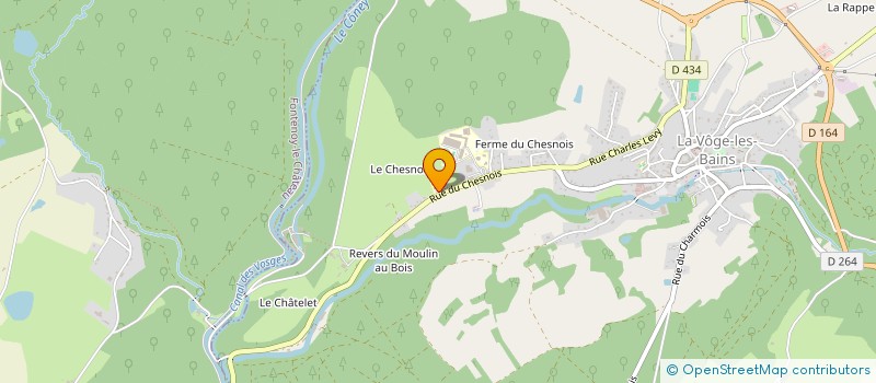localisation de l'entreprise EHPAD SENTIERS D'AUTOMNE à LA VOGE-LES-BAINS