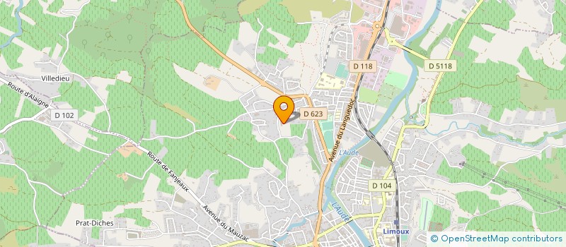 localisation de l'entreprise EHPAD SOLEIL DU LEVANT à LIMOUX