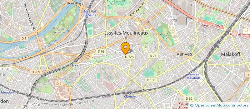 localisation de l'entreprise EHQ SERVICES à ISSY-LES-MOULINEAUX