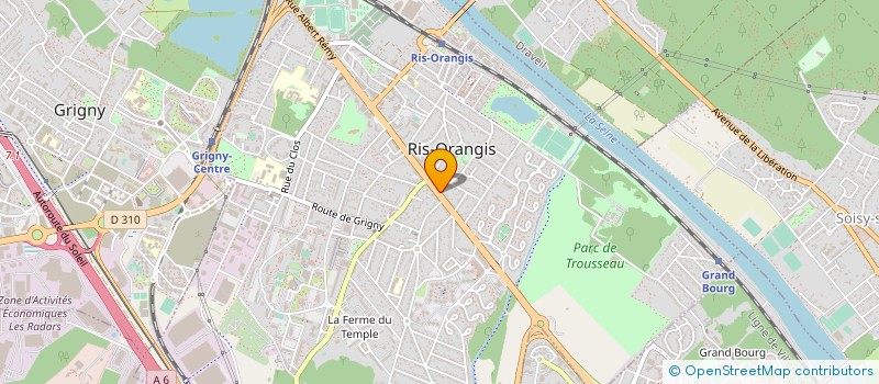 localisation de l'entreprise EHRC (ECO HABITAT RENOVATION CONSTRUCTION) à RIS-ORANGIS
