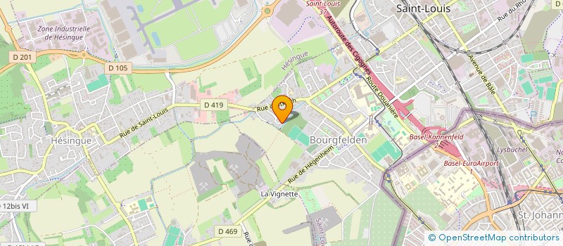 localisation de l'entreprise EHRET  SAINT-LOUIS