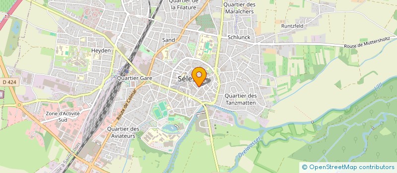 localisation de l'entreprise EHRETSMANN à SELESTAT