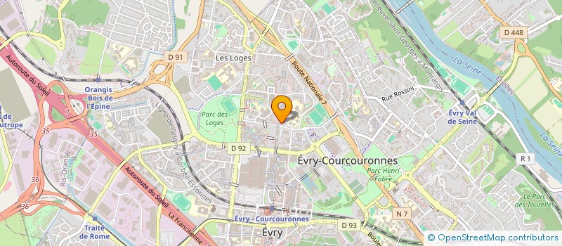 localisation de l'entreprise EHS à EVRY-COURCOURONNES