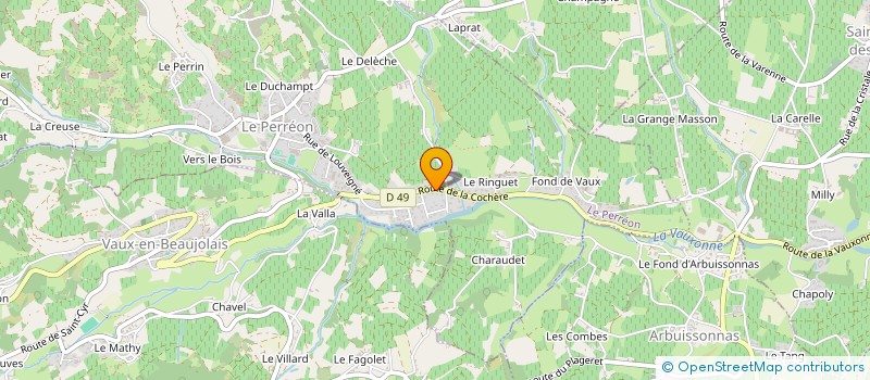 localisation de l'entreprise EHS CONSEIL ET PERFORMANCE à LE PERREON