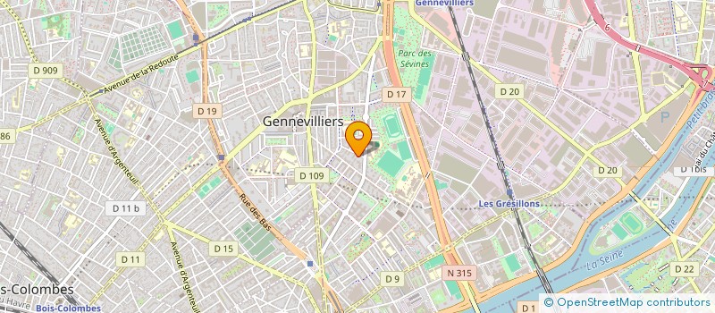 localisation de l'entreprise EHS CONSULTING à GENNEVILLIERS