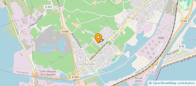 localisation de l'entreprise EHSAC à FRONTIGNAN