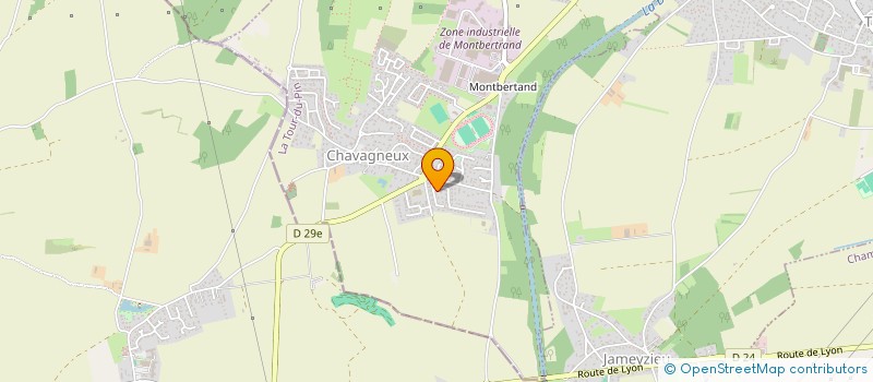 localisation de l'entreprise EHTC IMMO  CHARVIEU-CHAVAGNEUX