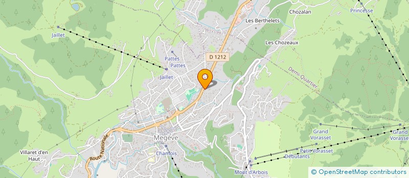 localisation de l'entreprise EHTV  MEGEVE