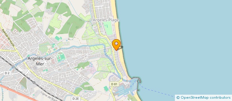 localisation de l'entreprise EHVOILA à ARGELES-SUR-MER