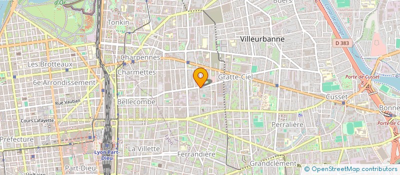 localisation de l'entreprise EHYRAM  VILLEURBANNE