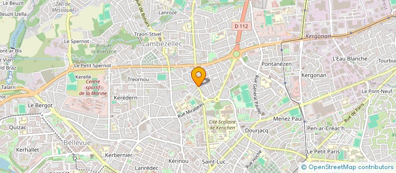 localisation de l'entreprise EI BERGER JENCZAK à BREST