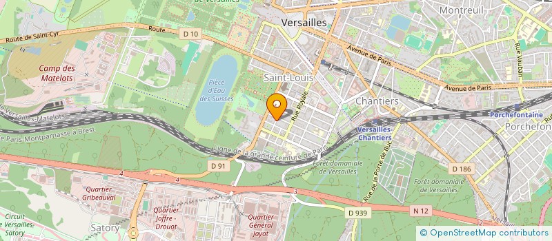 localisation de l'entreprise EI CONSEIL à VERSAILLES