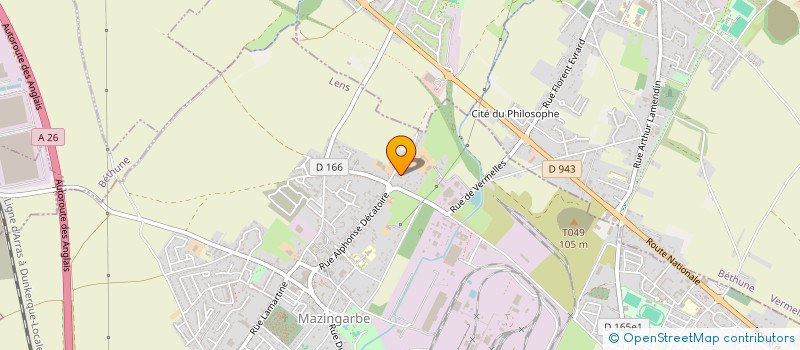 localisation de l'entreprise EI DE SLOOVERE  MAZINGARBE