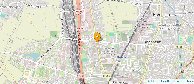 localisation de l'entreprise EI FOOD  BISCHHEIM