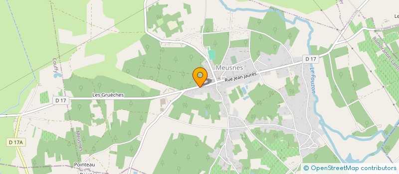 localisation de l'entreprise EI INDIVISION AUTUNES-BELLANGER  MEUSNES