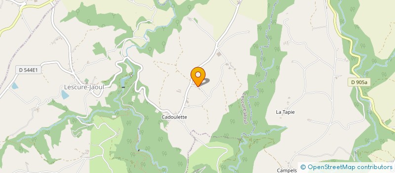 localisation de l'entreprise EI REY JACQUES  LESCURE-JAOUL