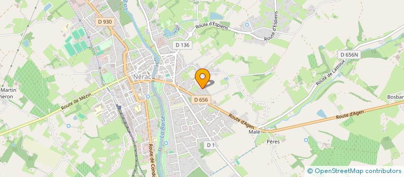 localisation de l'entreprise EI VIDALIES LUNARDI  NERAC