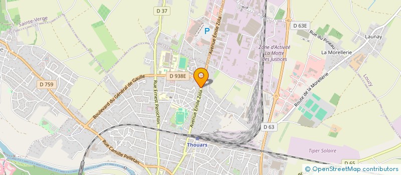 localisation de l'entreprise EI2C à THOUARS
