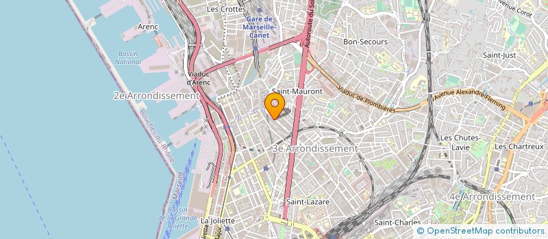 localisation de l'entreprise EIB TRANSPORT à MARSEILLE