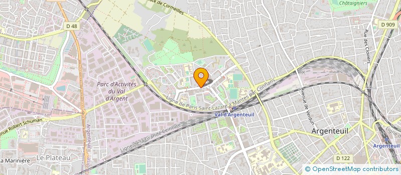 localisation de l'entreprise EIC à ARGENTEUIL