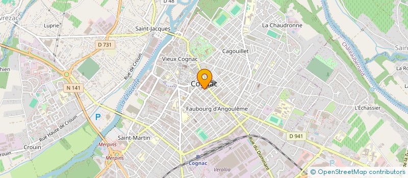 localisation de l'entreprise EICAT à COGNAC