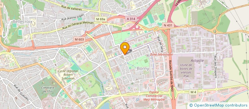 localisation de l'entreprise EICHER EMMANUEL  METZ