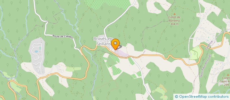 localisation de l'entreprise EICLIER RAFFALI ET CIE à SEILLANS