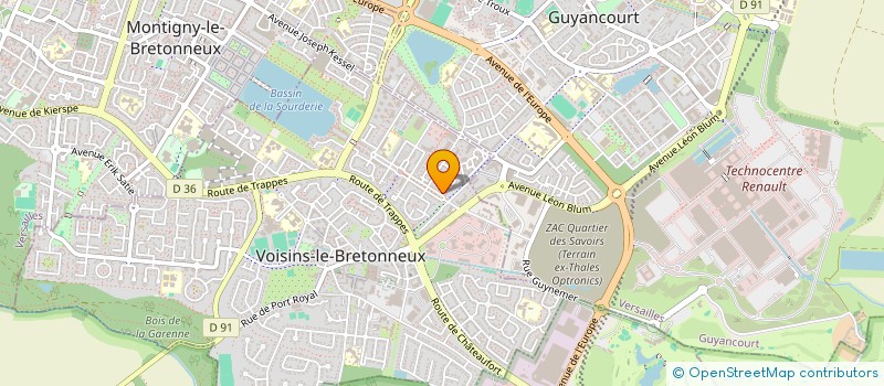 localisation de l'entreprise EICONSEIL  VOISINS-LE-BRETONNEUX